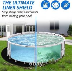 21Ft round above Ground Pool Pad, 300G/M² (9Oz/Yz²) Heavy Duty Pool Mats for Flo