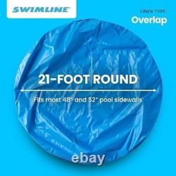 21ft Round Above Ground Pool Liner 20 Gauge Vinyl Durable Insulated Overlap New