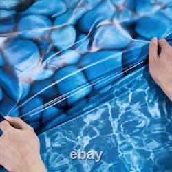 24' Above Ground Blue Swimming Pool Liner, Round Unibead for 52 High Steel Wall