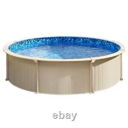 24' Above Ground Blue Swimming Pool Liner, Round Unibead for 52 High Steel Wall