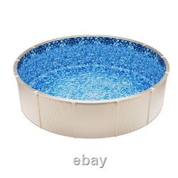 24' Above Ground Blue Swimming Pool Liner, Round Unibead for 52 High Steel Wall