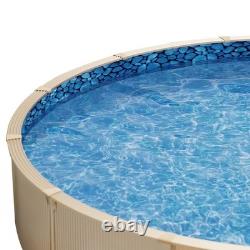 24' Above Ground Blue Swimming Pool Liner, Round Unibead for 52 High Steel Wall