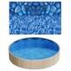 24' Above Ground Swimming Beaded Blue Pool Liner, Round for 52 Steel Wall