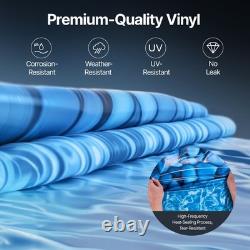 24' Above Ground Swimming Overlap Blue Pool Liner, Round for 54 Steel Wall