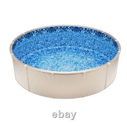 24' Above Ground Swimming Overlap Blue Pool Liner, Round for 54 Steel Wall