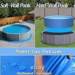 24 FT Round Above Ground Pool Liner Pad PVC Waterproof Puncture Resistant