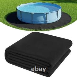 24 FT Round Pool Liner Pad for Above Ground Pools, Durable Pool Mat with Geotext