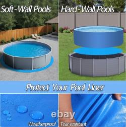 24 FT Round Pool Liner Pad for Above Ground Pools, Outdoor Mat & Underlayment