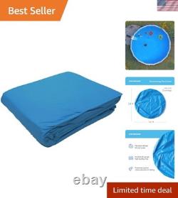 24 Feet Round Blue Pool Liner Fit for 48 & 52 Walls, UV Resistant
