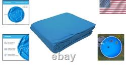 24 Feet Round Blue Pool Liner Fit for 48 & 52 Walls, UV Resistant