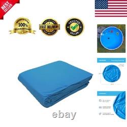 24 Feet Solid Round Above Ground Swimming Pool Overlap, Standard Gauge Liner
