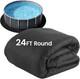 24-Foot Round Above Ground Pool Liner Pad, Geotextile Under Padding, Extends