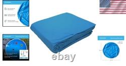 24-Foot Round Blue Vinyl Pool Liner Easy Install Above Ground Solution