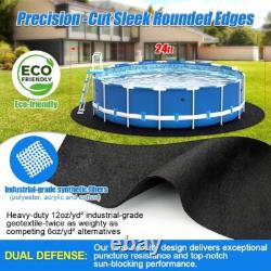 24-Foot Round Heavy Duty Pool Liner Pad for Above Ground Swimming Pools, Protect