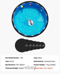 24 Foot Round Pool Liner Pad for Above Ground Swimming Pool, Heavy Duty Above Gr