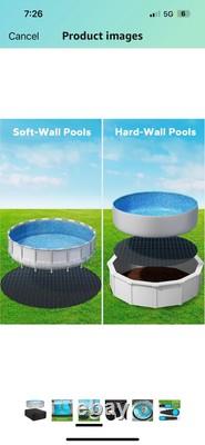 24 Ft Pool Liner Pad, Round Pool Liners for Above Ground Swimming Pools