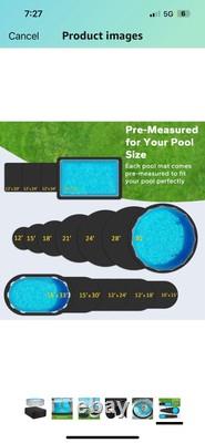 24 Ft Pool Liner Pad, Round Pool Liners for Above Ground Swimming Pools