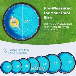 24 Ft Pool Liner Pad, round Pool Liners for above Ground Swimming Pools, Durable