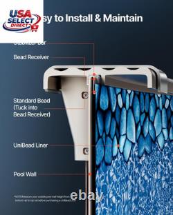 24-Ft Round Above Ground Pool Liner, Standard Gauge, 52In Wall Height