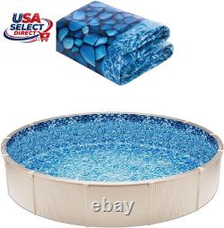 24-Ft Round Above Ground Pool Liner, Standard Gauge, 52In Wall Height