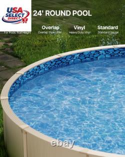 24-Ft Round Above Ground Pool Liner, Standard Gauge Vinyl 24-Ft Round Above Ground Pool Liner, Standard Gauge Vinyl