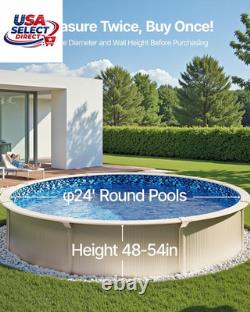 24-Ft Round Above Ground Pool Liner, Standard Gauge Vinyl
