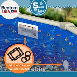 24 Ft round Swimming Pool Liner Caribbean Unibead Style 52 Inch Wall Heigh
