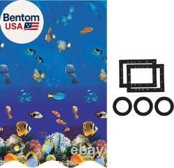 24 Ft round Swimming Pool Liner Caribbean Unibead Style 52 Inch Wall Heigh