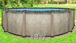 24 Round 54 Saltwater LX Above Ground Salt Swimming Pool with 25 Gauge Liner