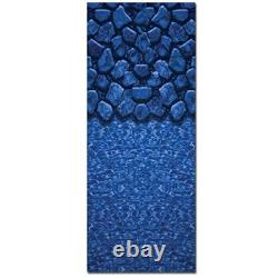24' Round Overlap Boulder Swirl Above Ground Swimming Pool Liner-25 Gauge