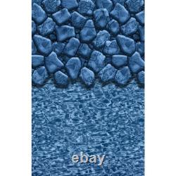 24' Round Overlap Boulder Swirl Above Ground Swimming Pool Liner-25 Gauge
