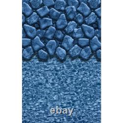 24' Round Overlap Boulder Swirl Above Ground Swimming Pool Liner-25 Gauge