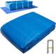 24 X 16 Ft Rectangular Pool Ground Cloths, Waterproof PE Swimming Pool Liner Pad