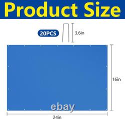 24 X 16 Ft Rectangular Pool Ground Cloths, Waterproof PE Swimming Pool Liner Pad