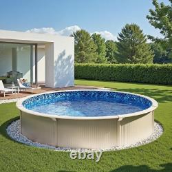 24-ft Round Above Ground Pool Liner Durable Vinyl, Easy Installation & Comfort