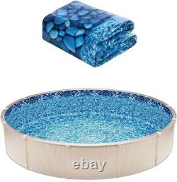 24-ft Round Above Ground Pool Liner, Overlap Pool Liners, Standard Gauge Viny