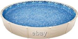 24-ft Round Above Ground Pool Liner, Overlap Pool Liners, Standard Gauge Viny