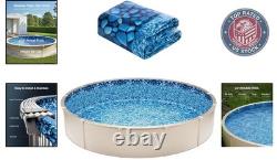 24-ft Round Above Ground Pool Liner Standard Gauge Vinyl for Long-Lasting Use