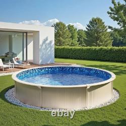 24-ft Round Above Ground Pool Liner, Unibead Pool Liners, Standard Gauge, 52i