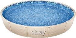 24-ft Round Above Ground Pool Liner, Unibead Pool Liners, Standard Gauge, 52i
