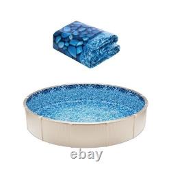 24-ft Round Above Ground Pool Liner, Unibead Pool Liners, Standard Gauge, 52inch Wa