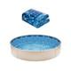 24 width 5 ft above ground blue pool liner (original price 750$)