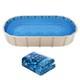 24' x 12' Above Ground Swimming Pool Liner Blue Unibead, Oval for 52 Steel Wall