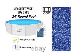 24' x 54 Round Overlap Above Ground Swimming Pool Liner (Choose Pattern)