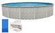 24'x52 Ft Round MEADOWS Above Ground Swimming Pool with Swirl Bottom Liner Kit