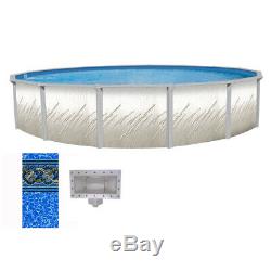 24'x52 Whispering Springs Round Pool with Mystri Gold Unibead Liner & Skimmer