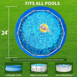 24FT Round Pool Liner Pad for Above Ground Pools, 180 GSM Underlayment Heavy-D