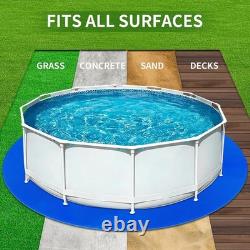 24FT Round Pool Liner Pad for Above Ground Pools, 180 GSM Underlayment Heavy-D