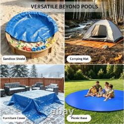 24FT round Pool Liner Pad for above Ground Pools, Thickened Puncture-Resistant u