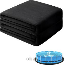 24Ft round Pool Liner Pad, Outdoor Swimming Pool Mat for above Ground Pool, Pre
